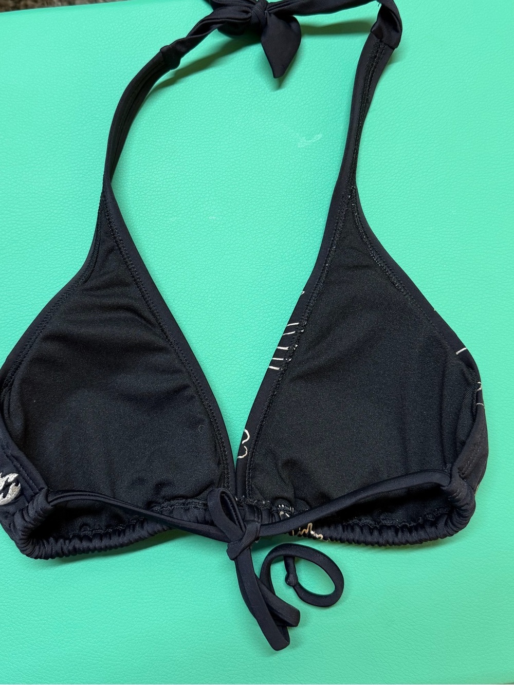 Billabong Black Floral Tie-Halter Bikini - Picture 5 of 5